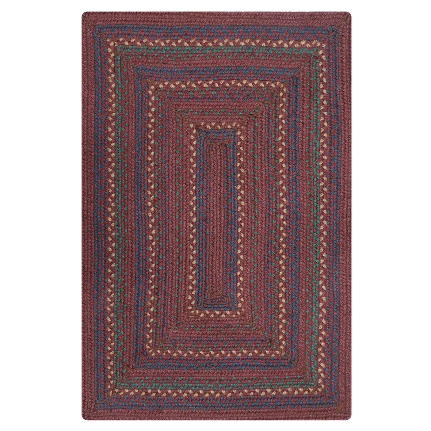 Jamestown Burgundy Jute Braided Rectangular Rugs