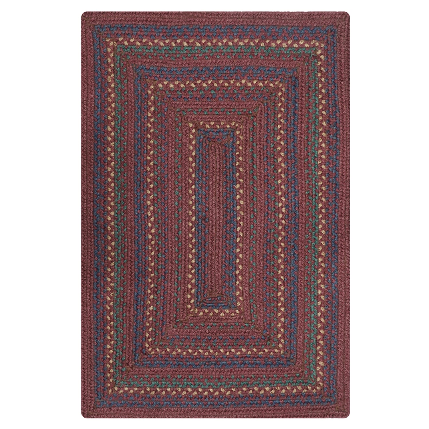 Jamestown Burgundy Jute Braided Rug