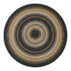 Kilimanjaro Black Jute Braided Round Rugs