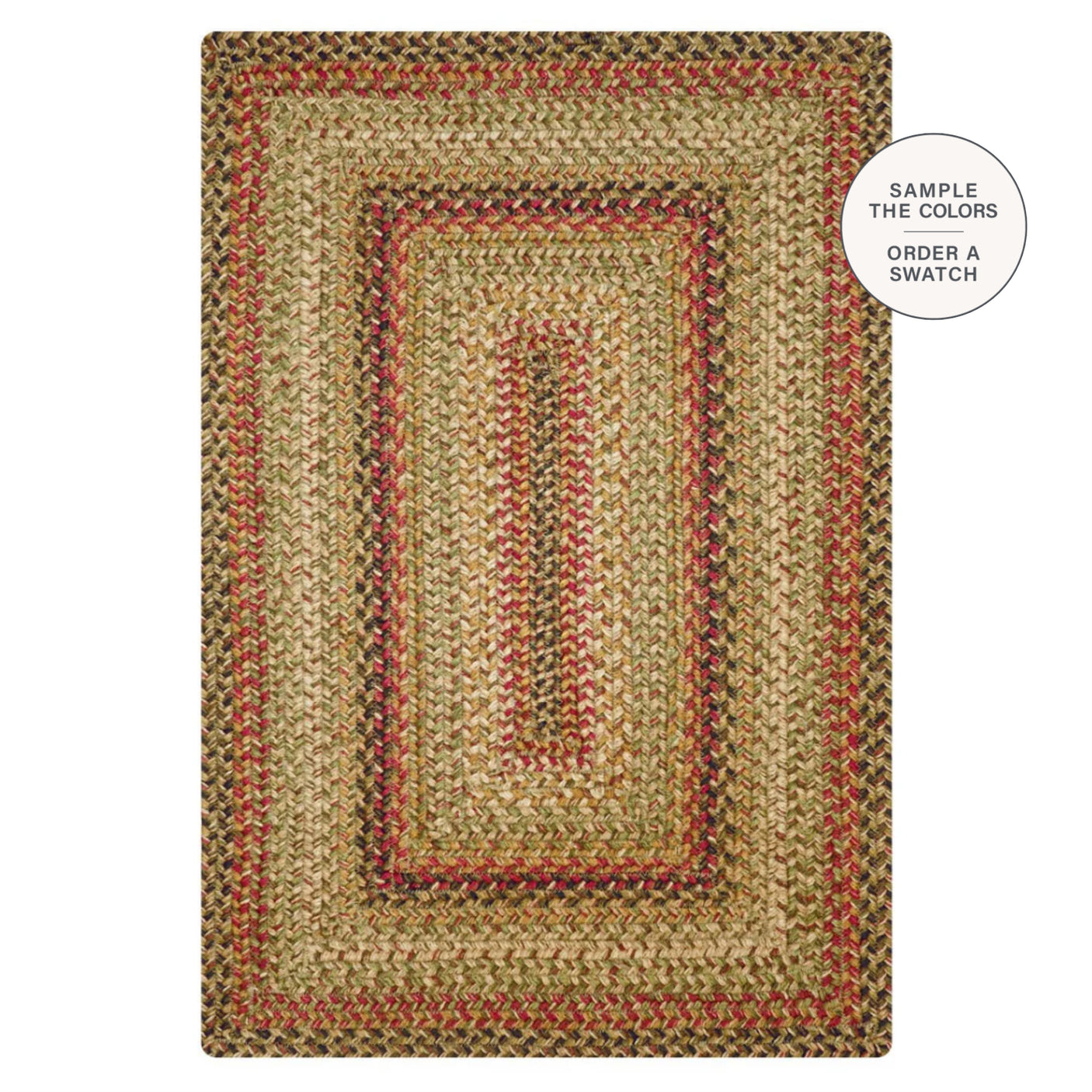 Kingston Jute Multi Color Braided Rug