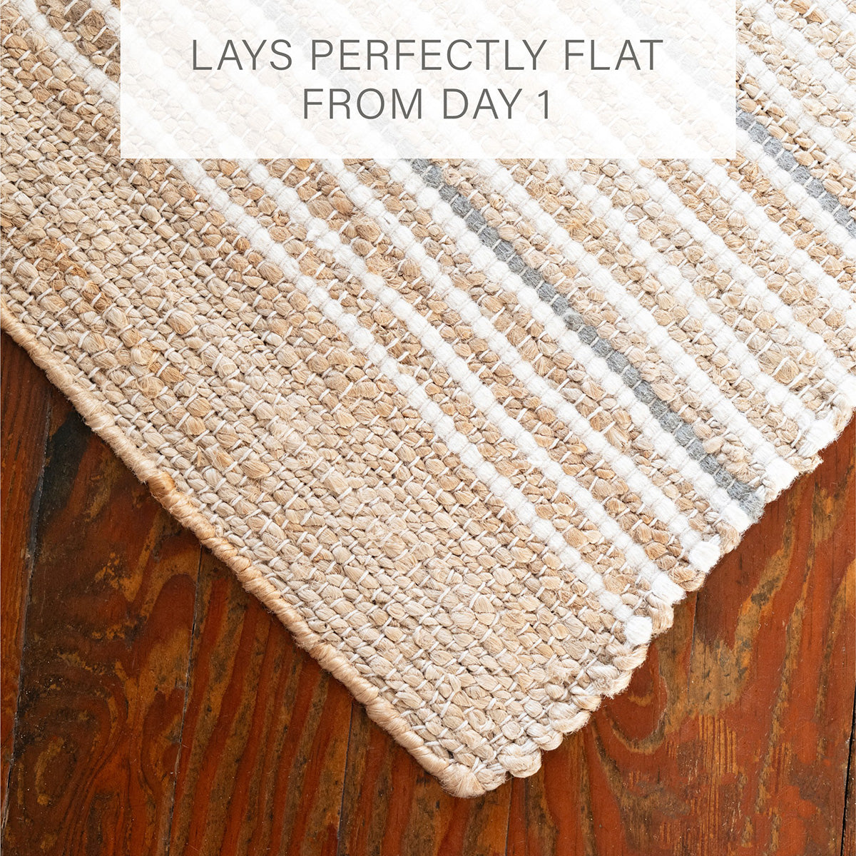 Remi Stripe Premium Jute Rug