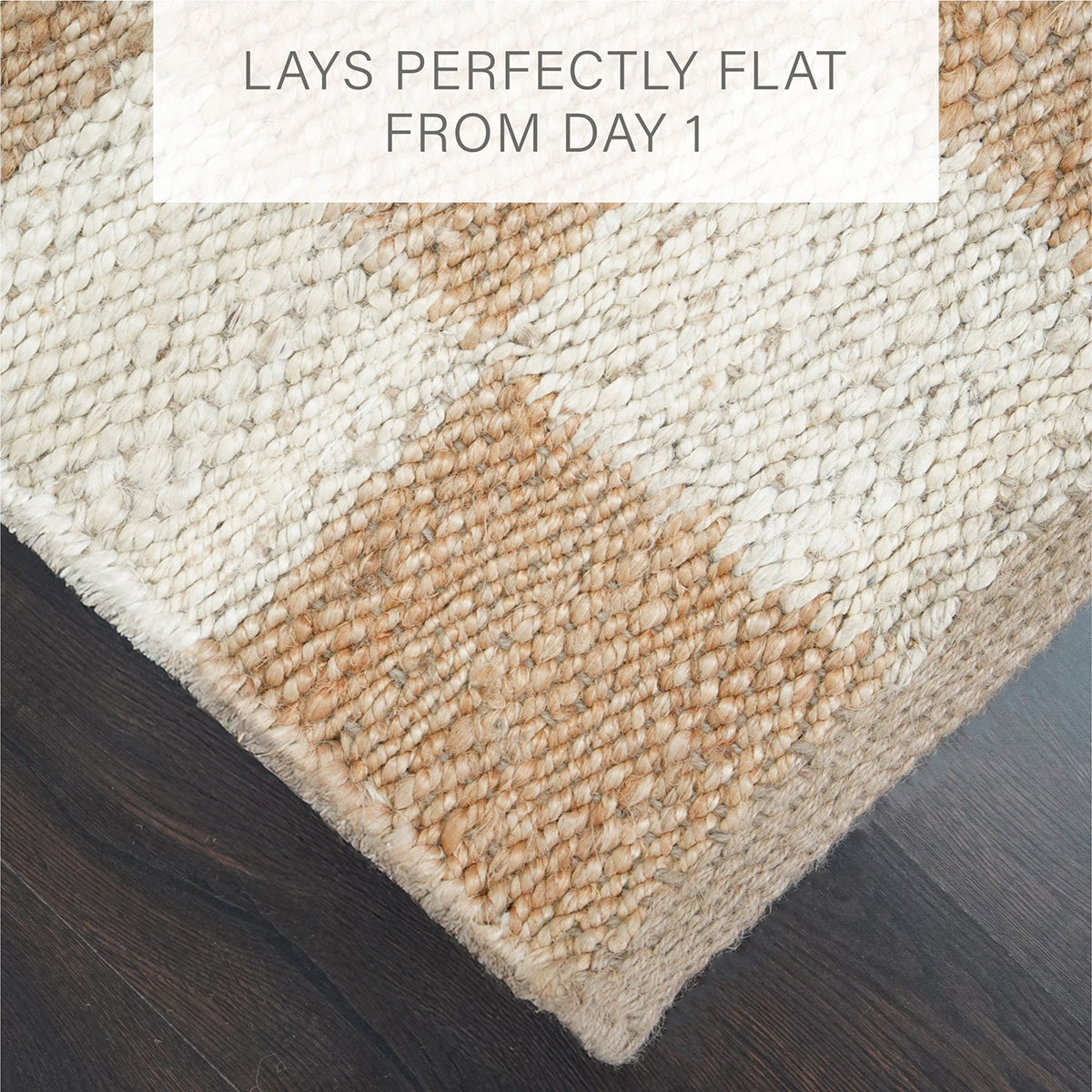 Mesa Checker Board Premium Jute Rug