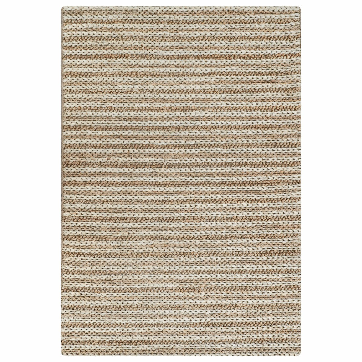 Laia Stripe Premium Handspun Jute Rug