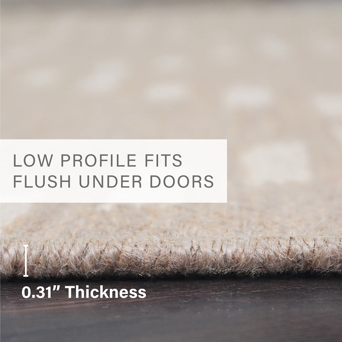 Dune Diamond Weaves Premium Jute Rug With Backing