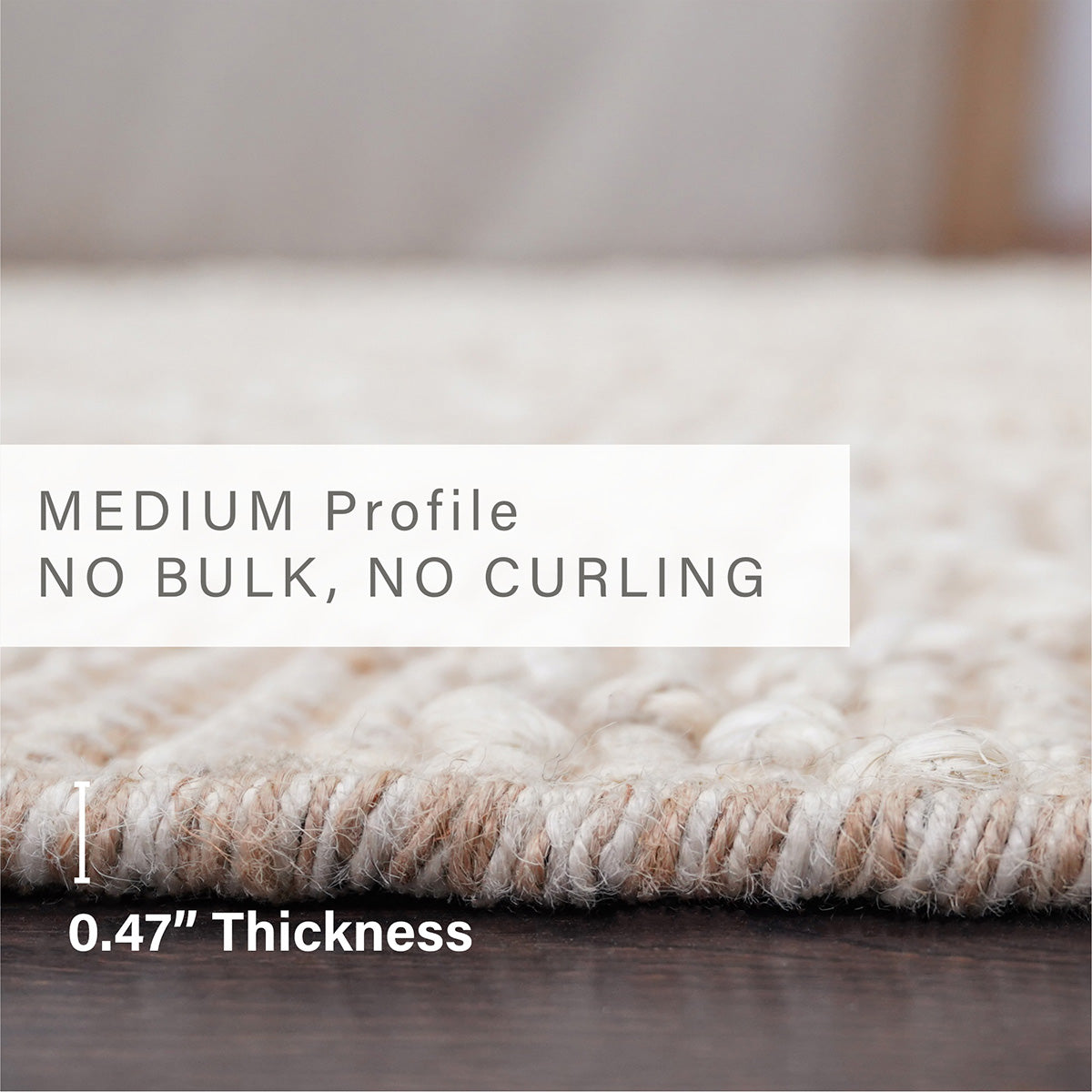 Mica Diamond Weaves Premium Jute Rug