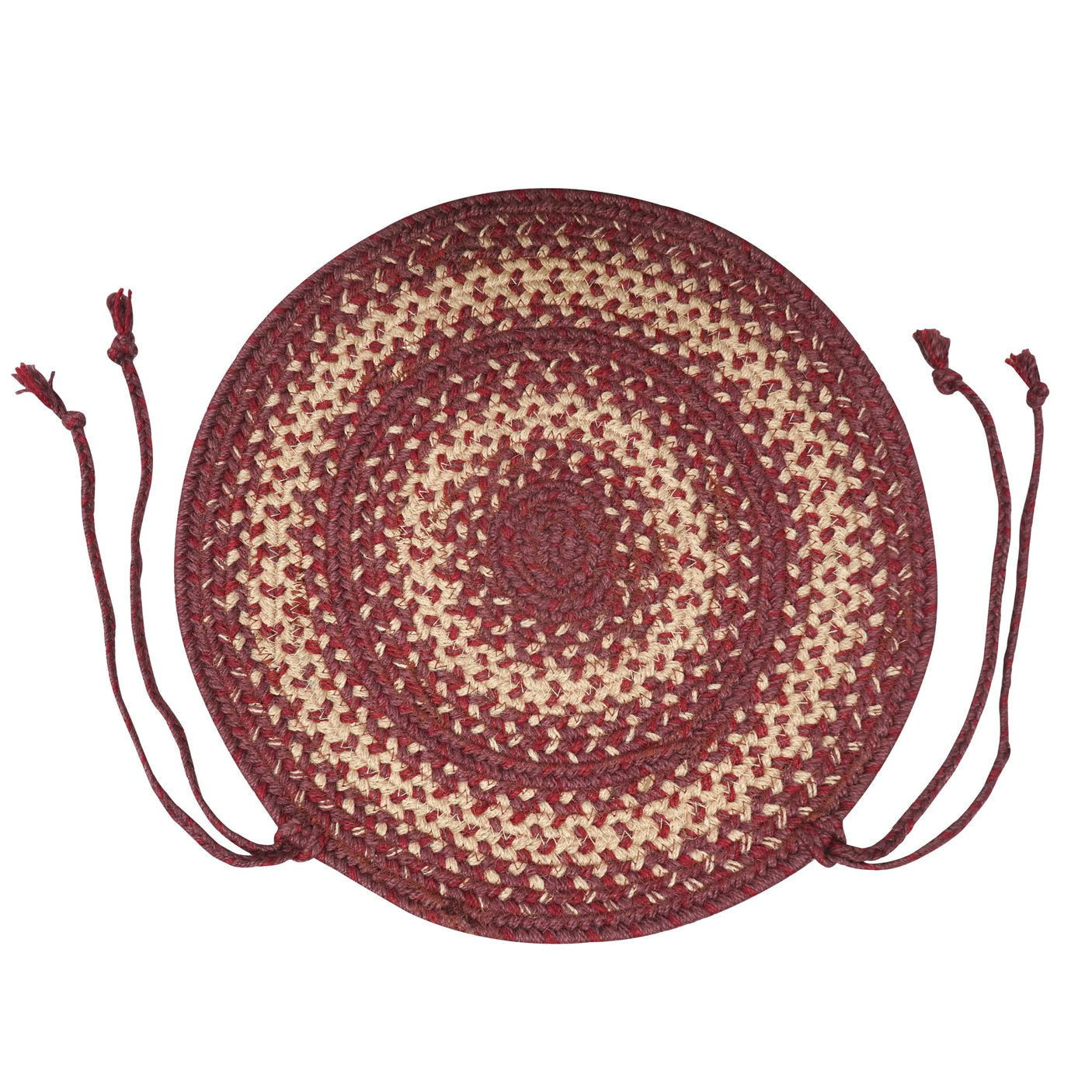 Autumn Maple Burgundy Jute Braided Accessories