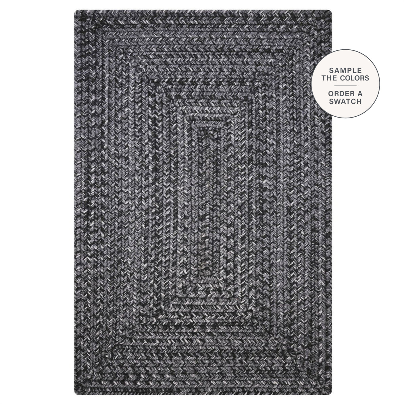 Black Braided Area Rugs