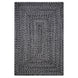 Black Ultra Durable Small Braided Rugs In Set