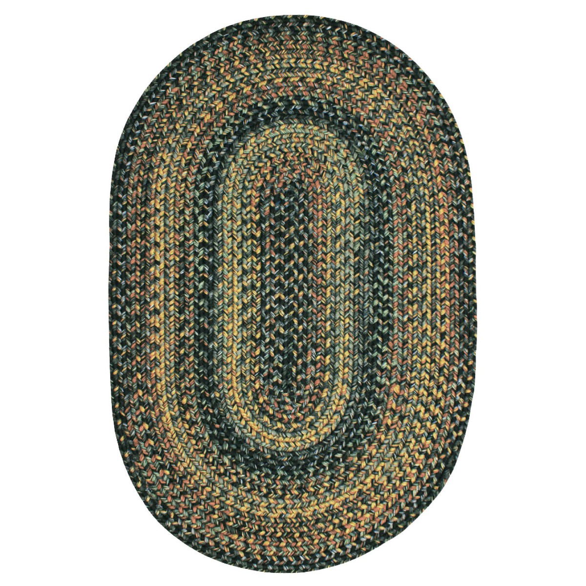 Black Forest Outdoor Braided Oval Rug