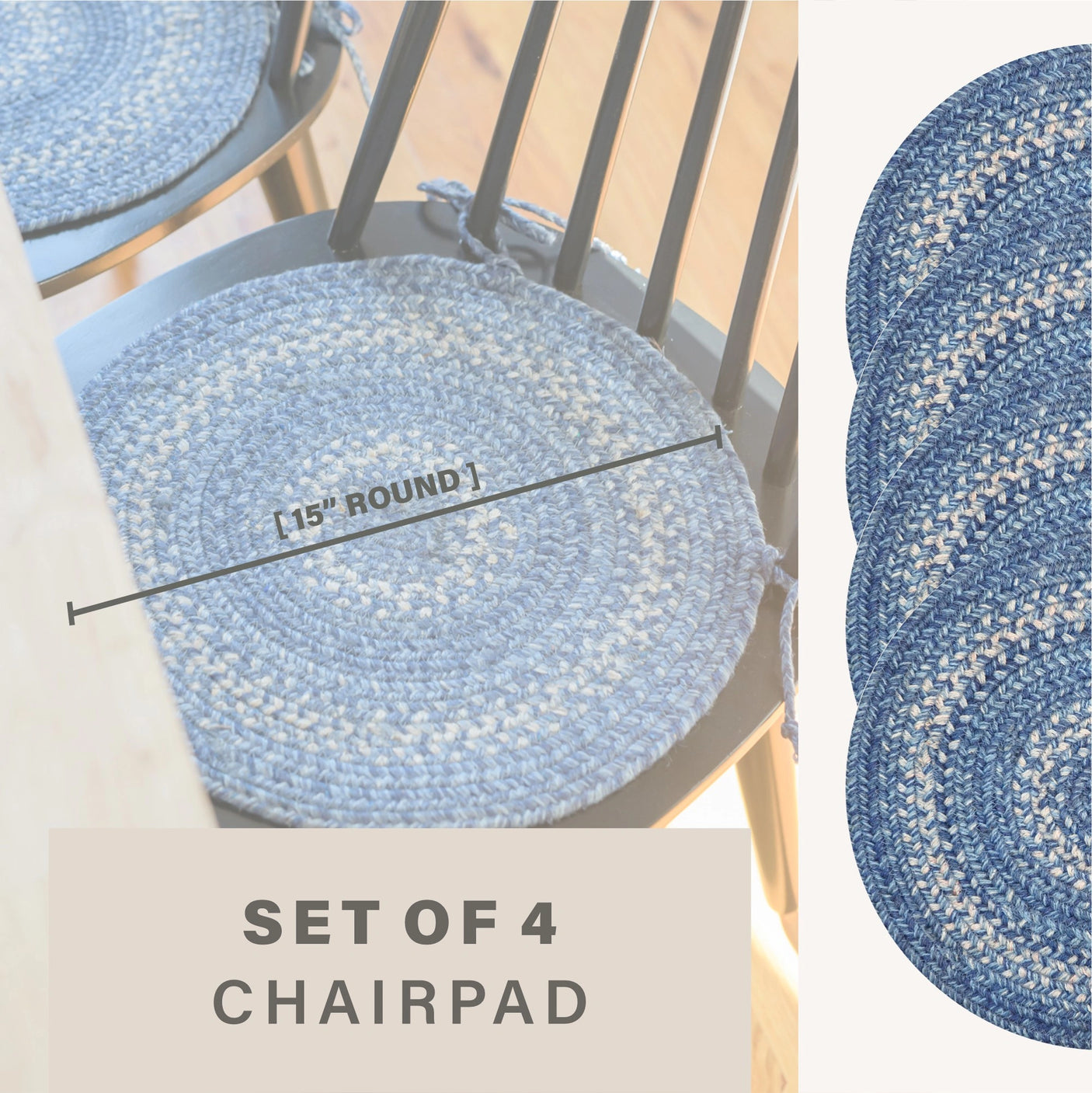 Denim Blue Braided Accessories