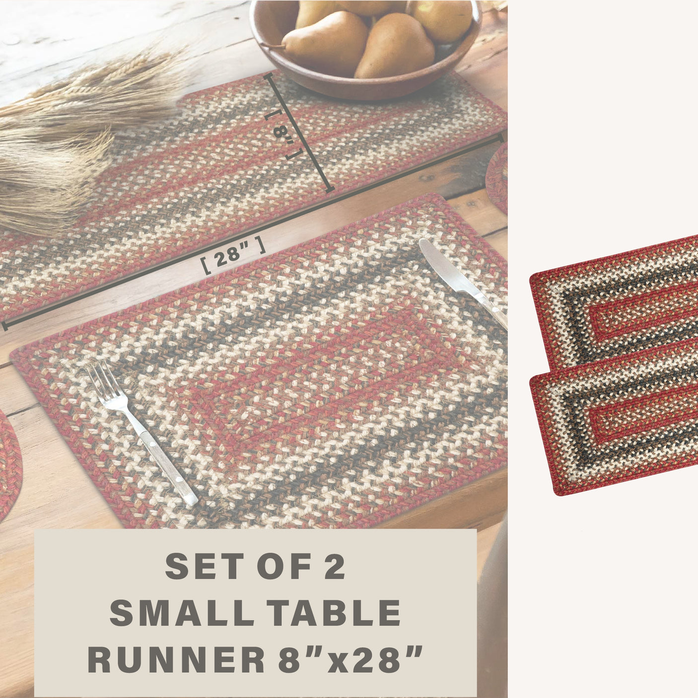 Chester Red Braided Accessories