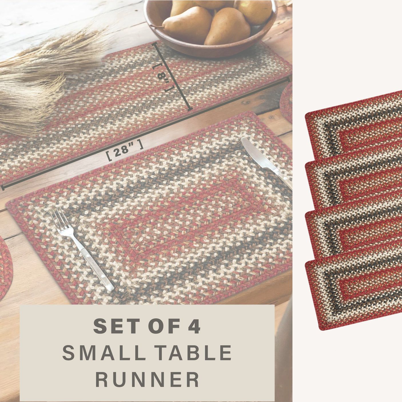 Chester Red Braided Accessories