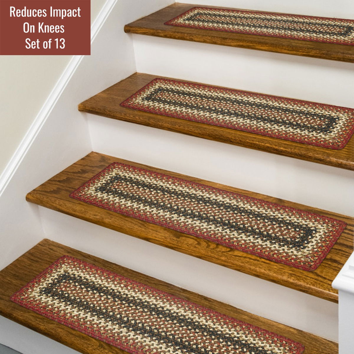 Best Red Braided Accessories for Kitchen Placemats runner stair treads