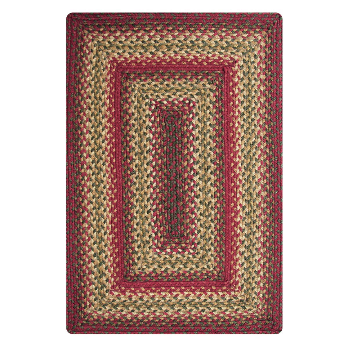 Cider Barn Red Jute Braided Rectangular Rugs
