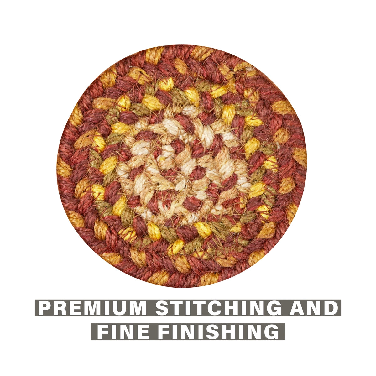 Amber Leaf Red Jute Braided Accessories