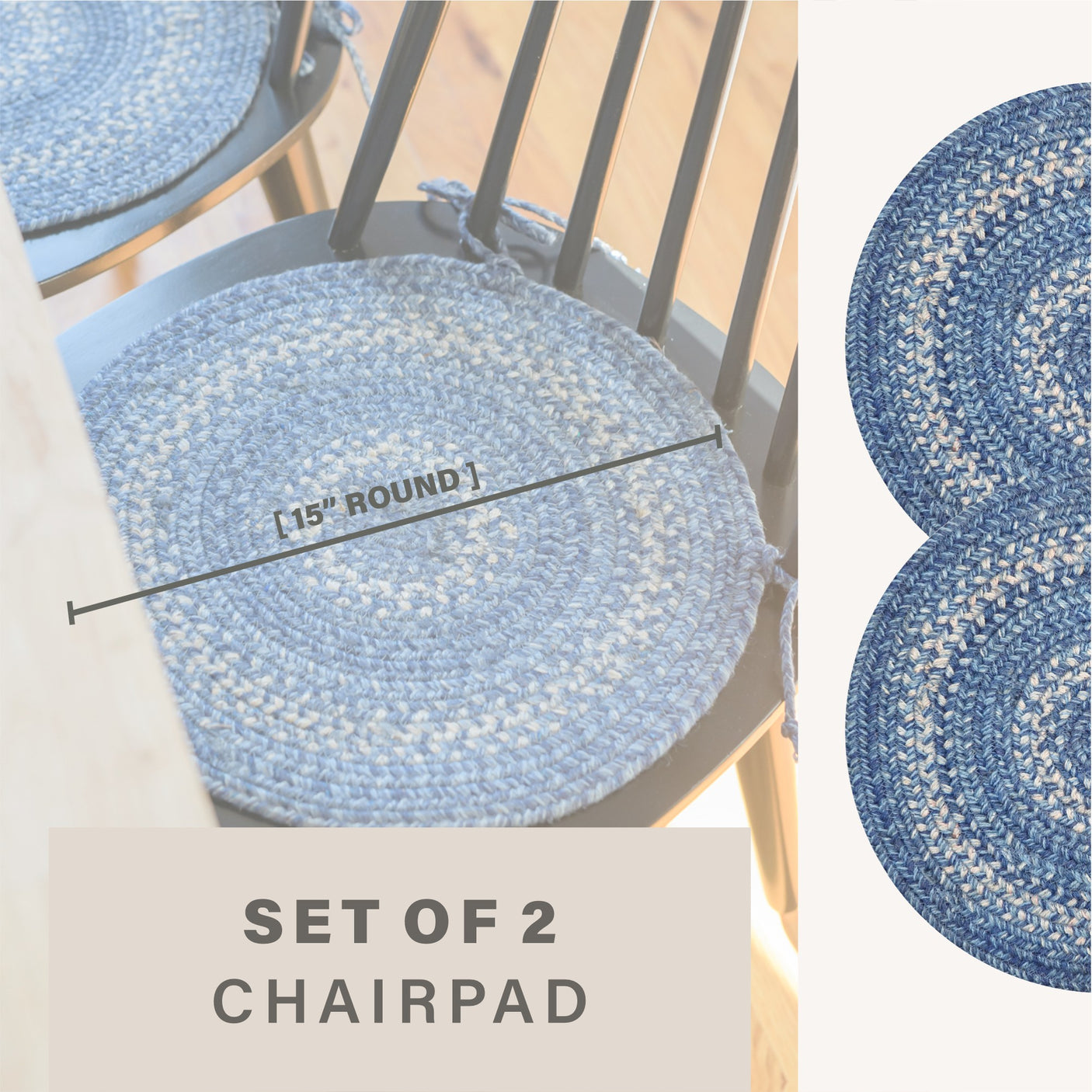 Denim Blue Braided Accessories