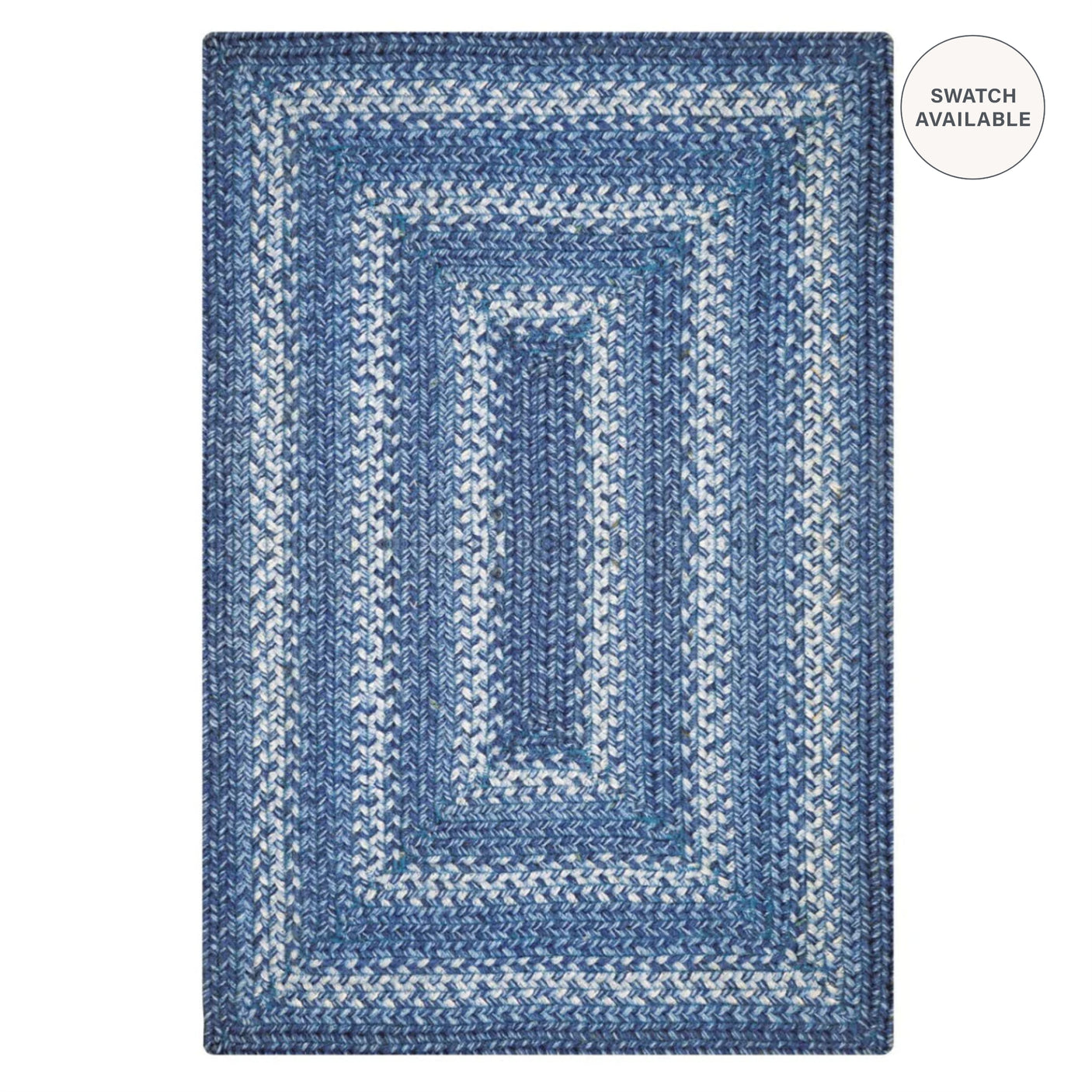 Denim Blue Jute Braided Rugs