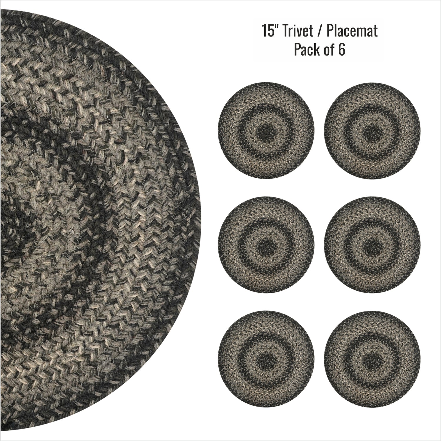 Flint Hill Grey Braided Accessories