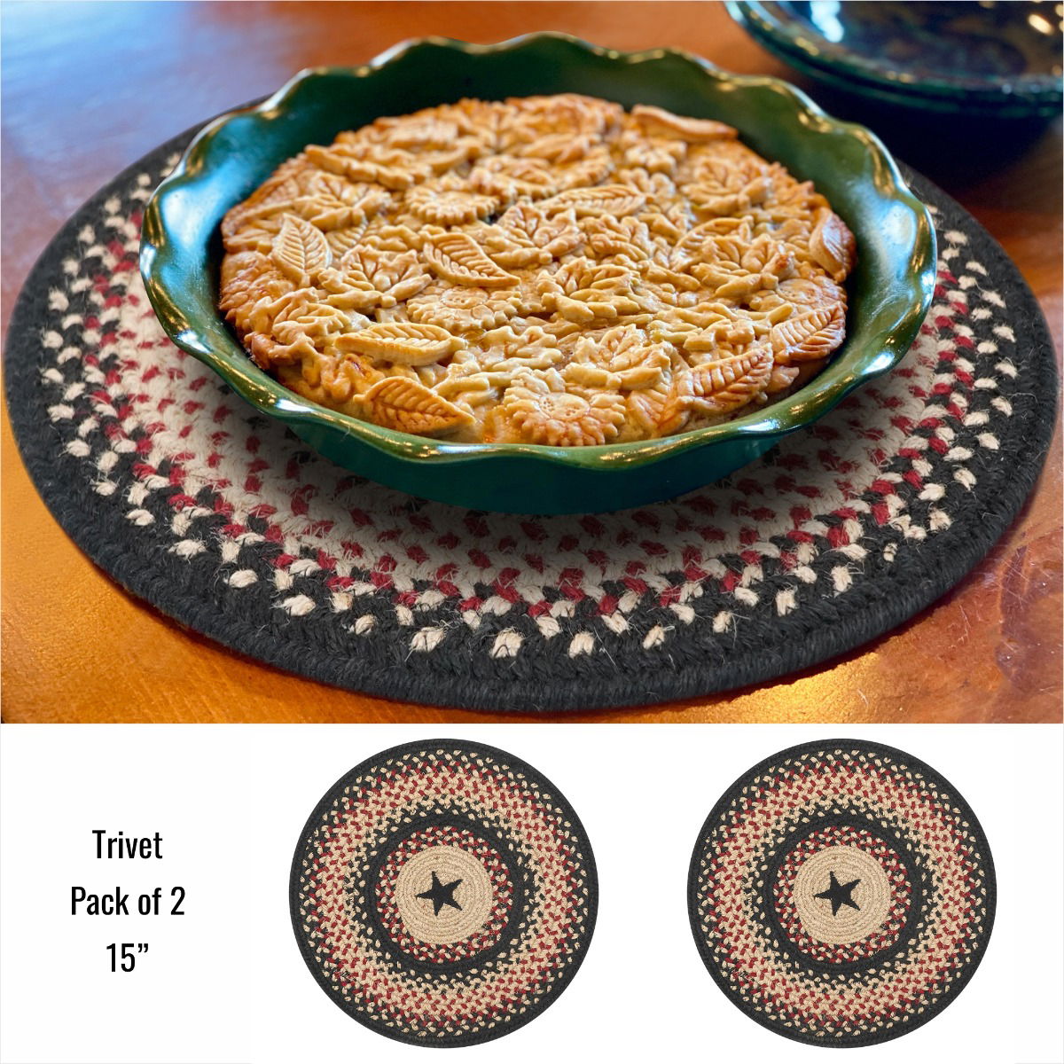Best Round Primitive Star Braided Accessories for Kitchen Table Placemats
