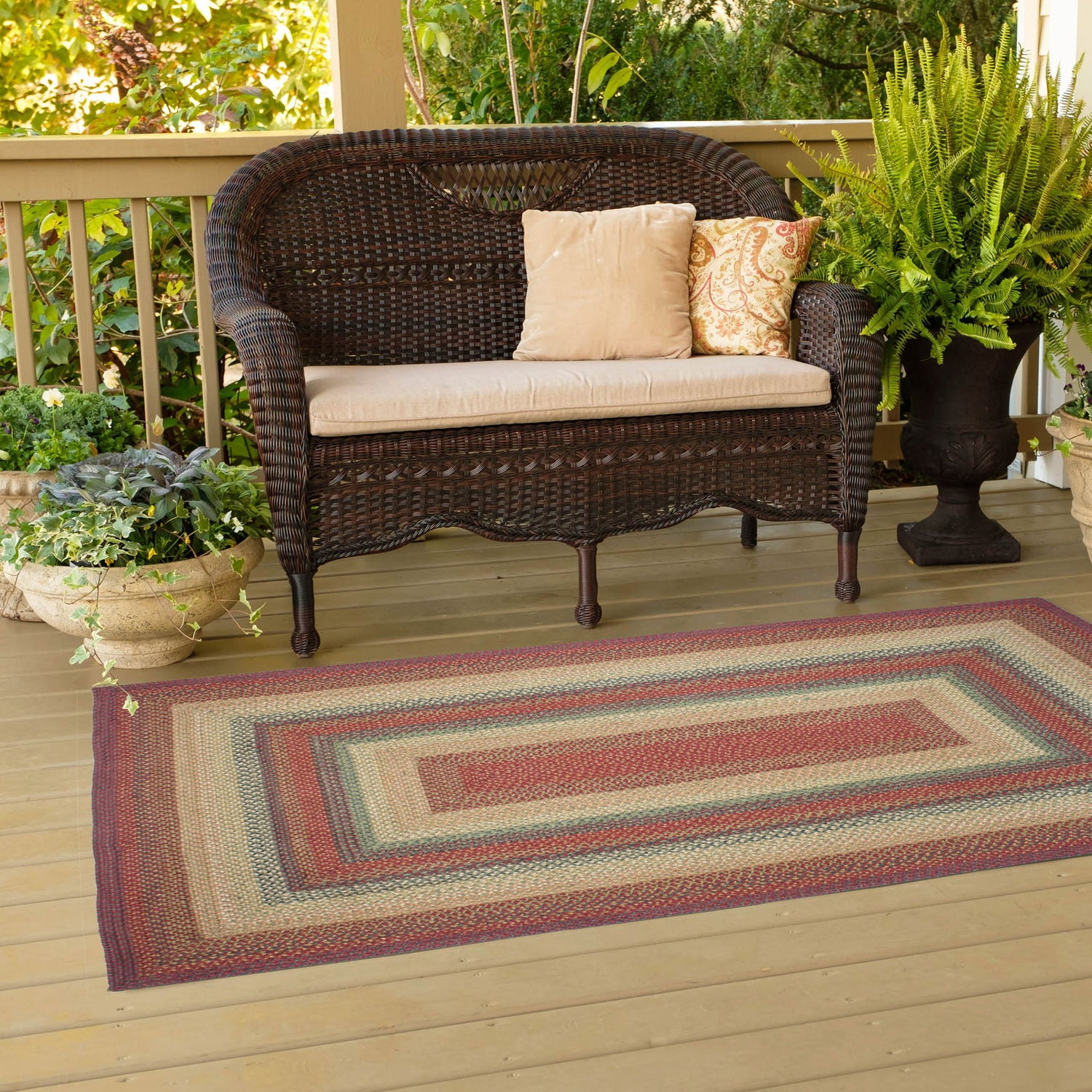 Graceland Multi Color Jute Braided Oval Rugs