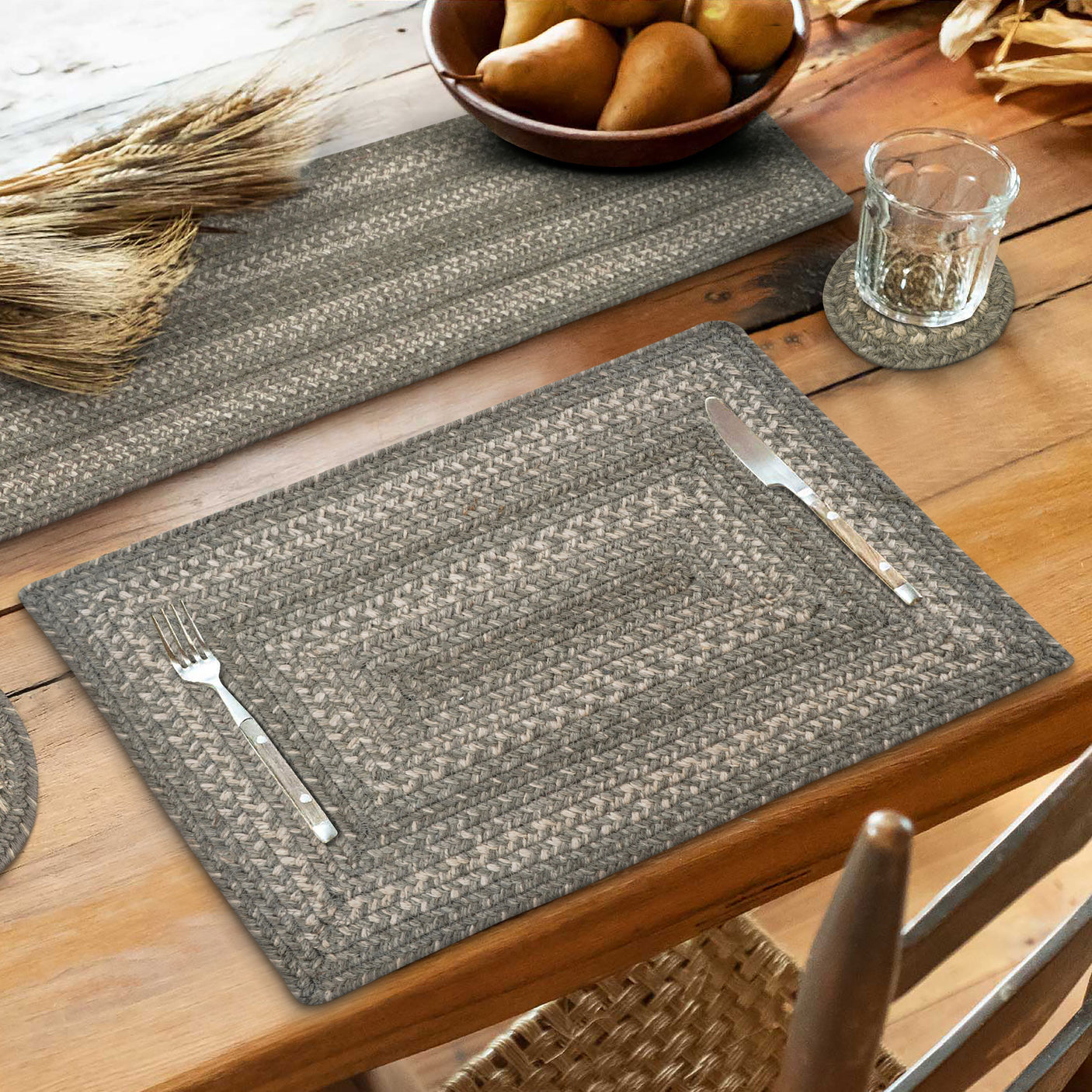 Grey Cloud Jute Braided Accessories