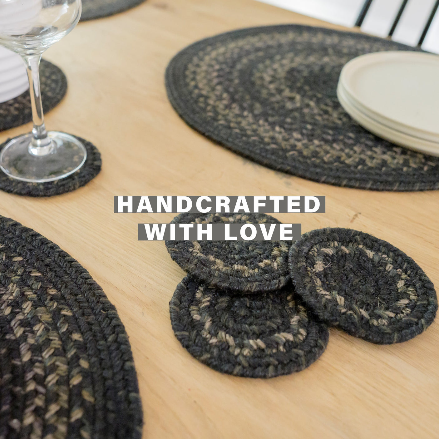 Jet Black Braided Accessories