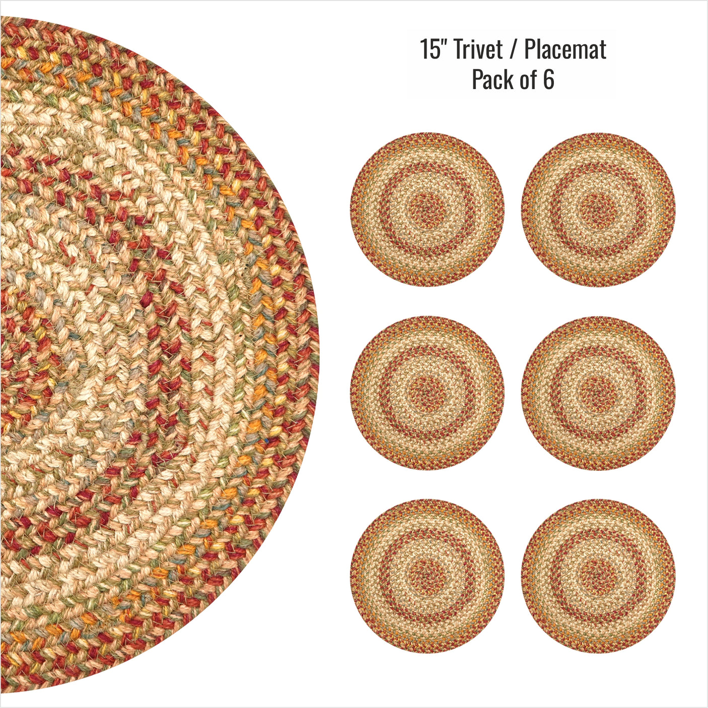 Harvest Beige Braided Accessories