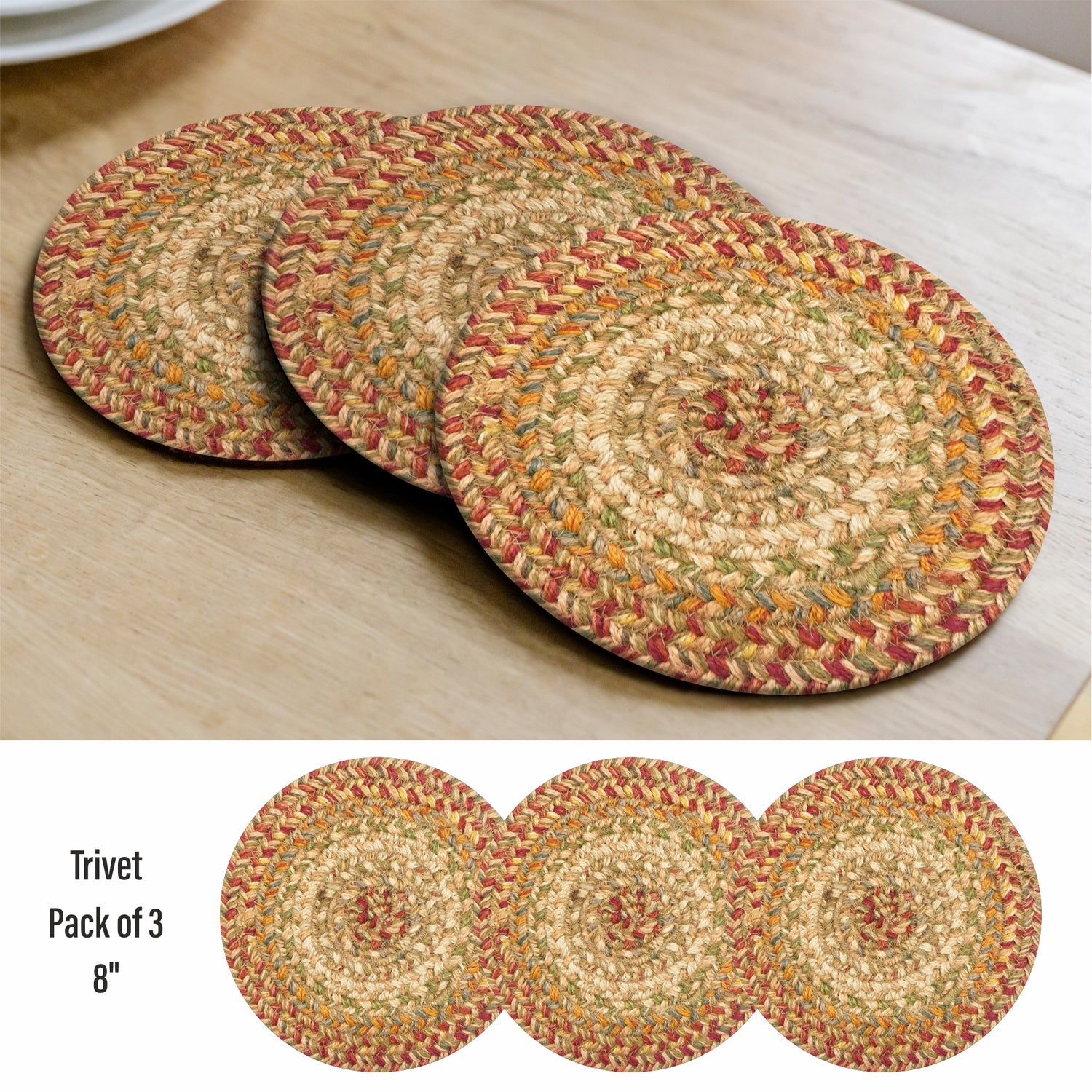 Harvest Beige Braided Accessories