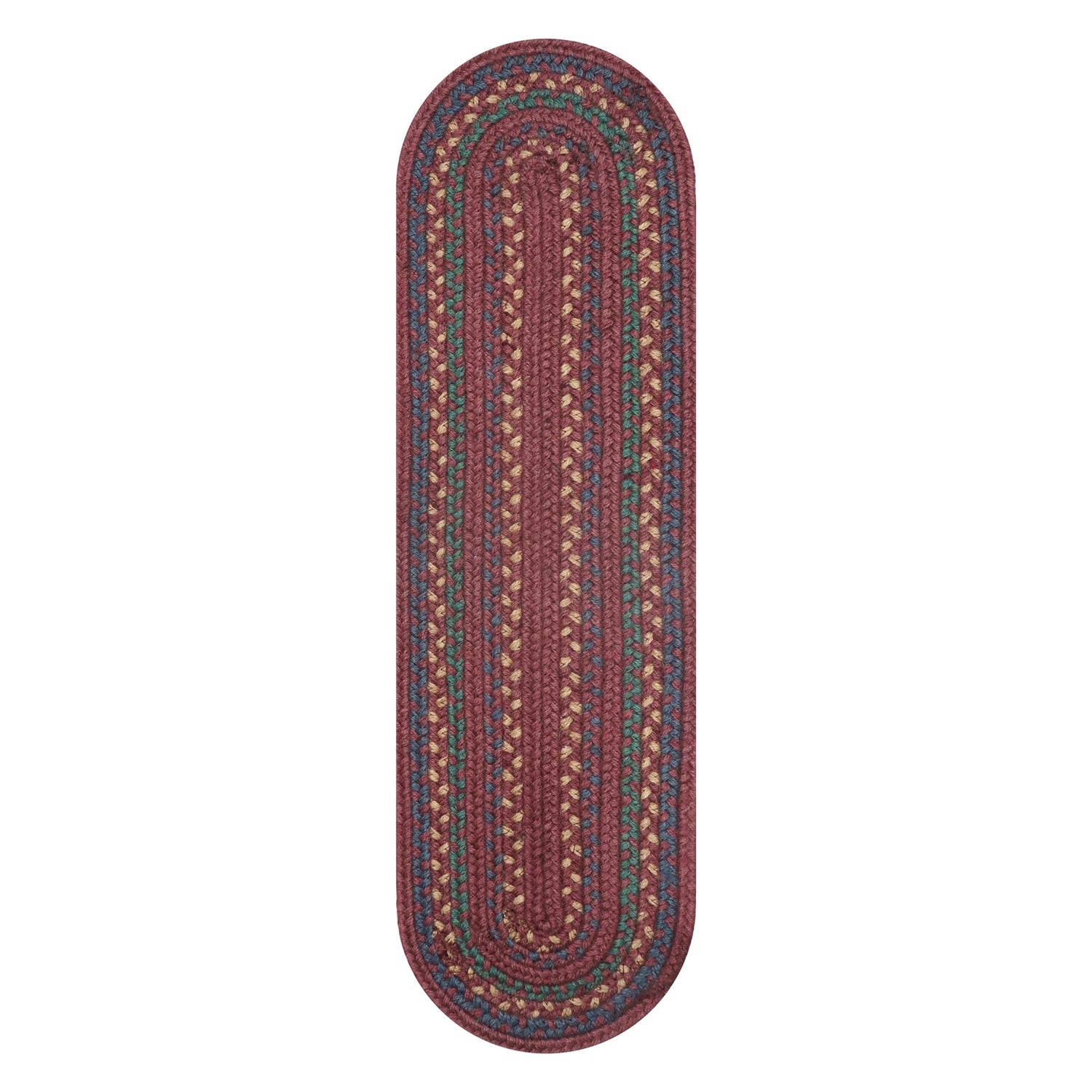 Jamestown Burgundy Jute Stair Tread