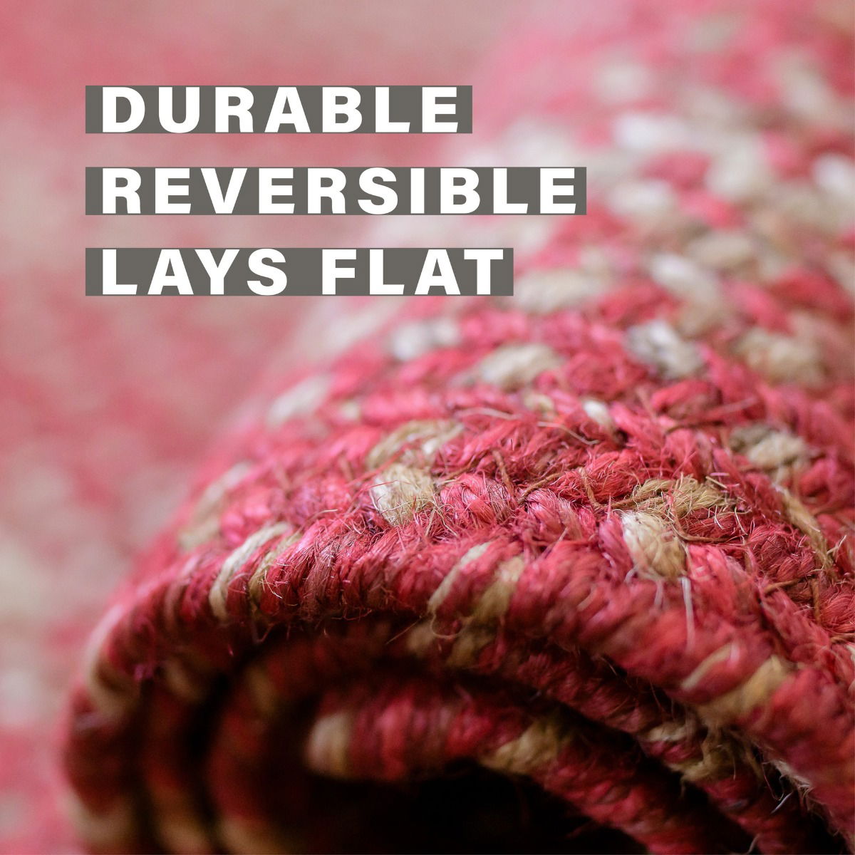 Best Red Jute Braided Rectangular Rug For Wood Floor