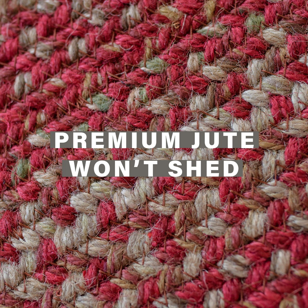 Best Washable Red Jute Braided Rectangular Rug For Wood Floor