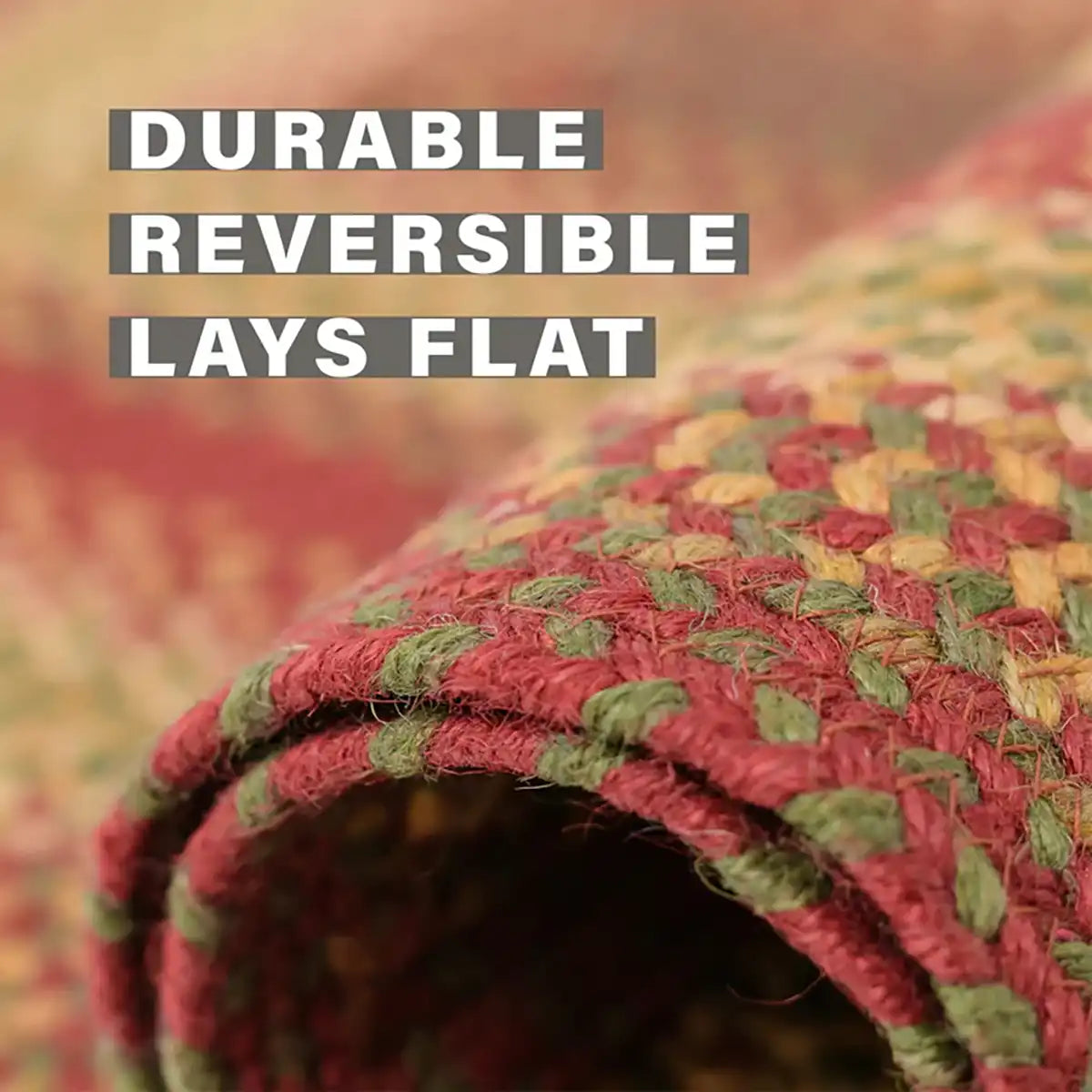 Cider Barn Red Jute Braided Rug