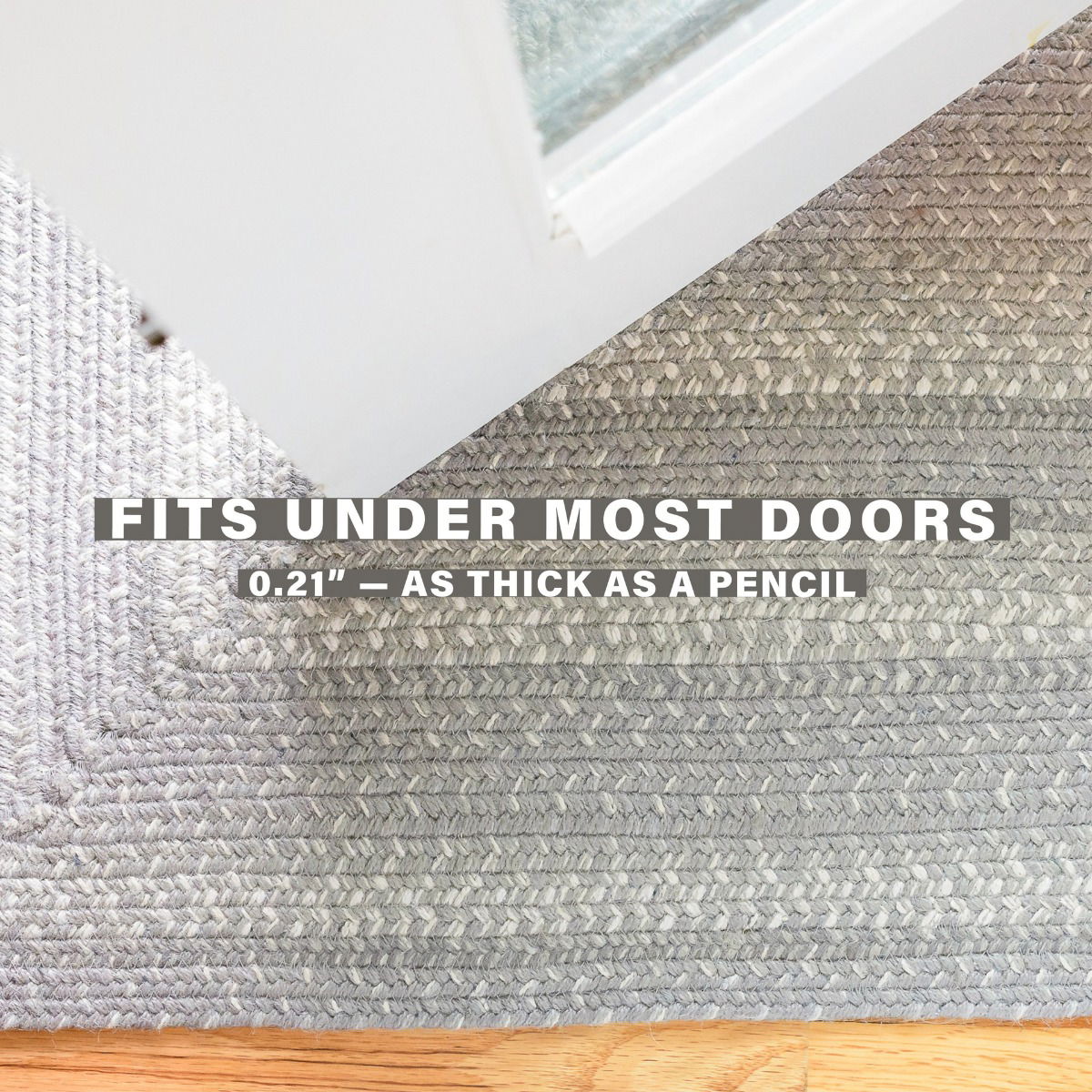 Grey Cloud Jute Braided Rectangular Rugs for Indoor Use