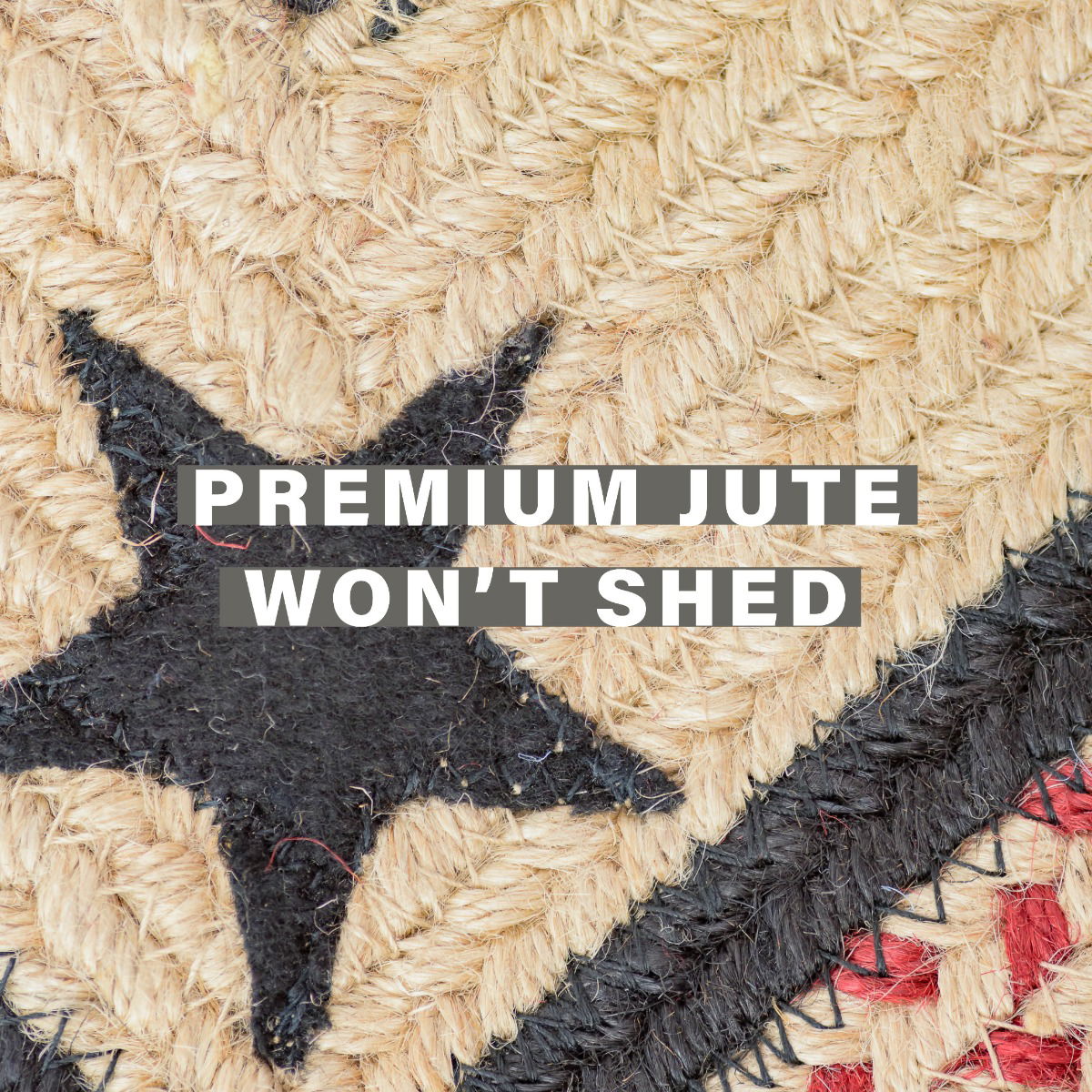 Premium Gloucester Black Jute Braided Rectangular Rugs