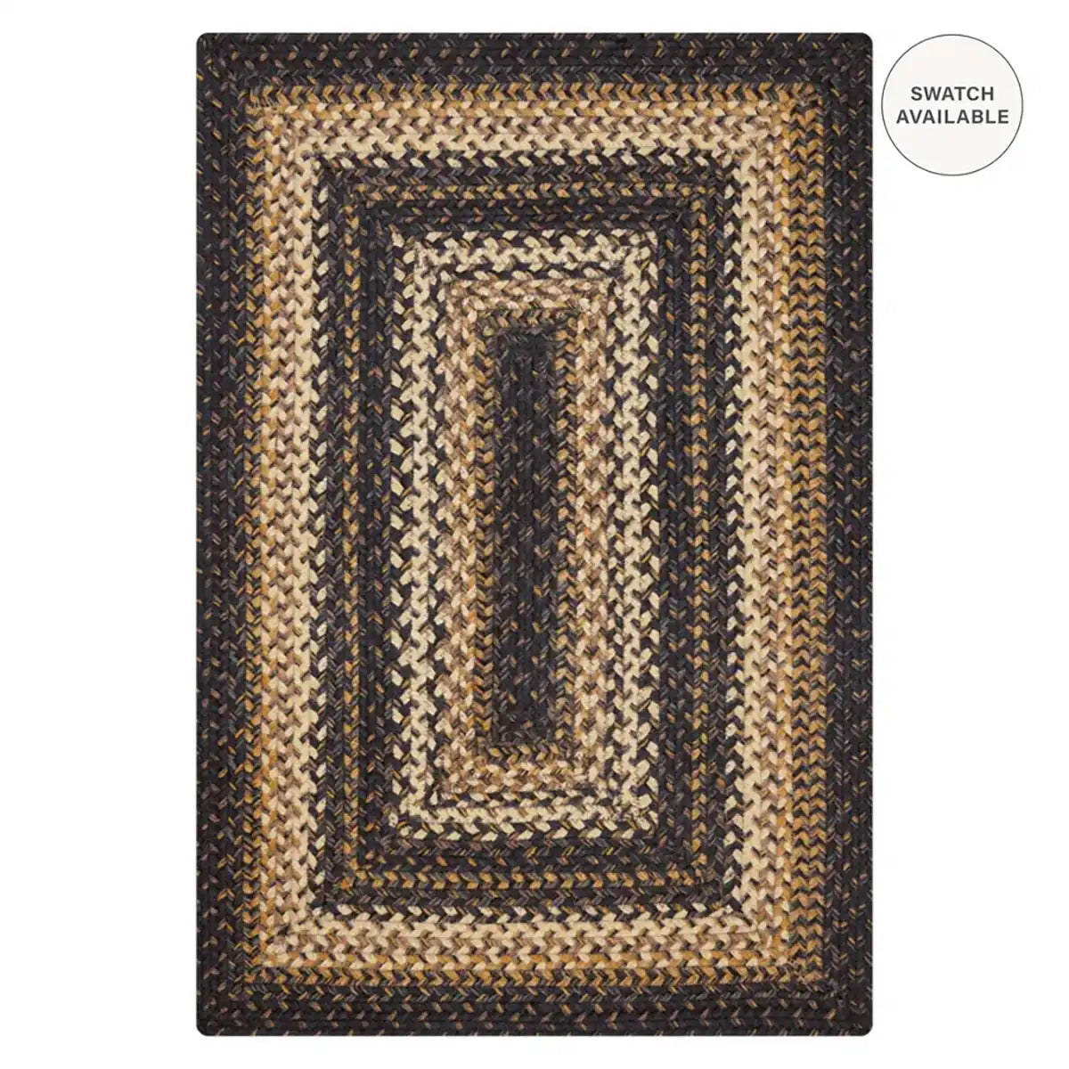 Kilimanjaro Black Braided Jute Rugs