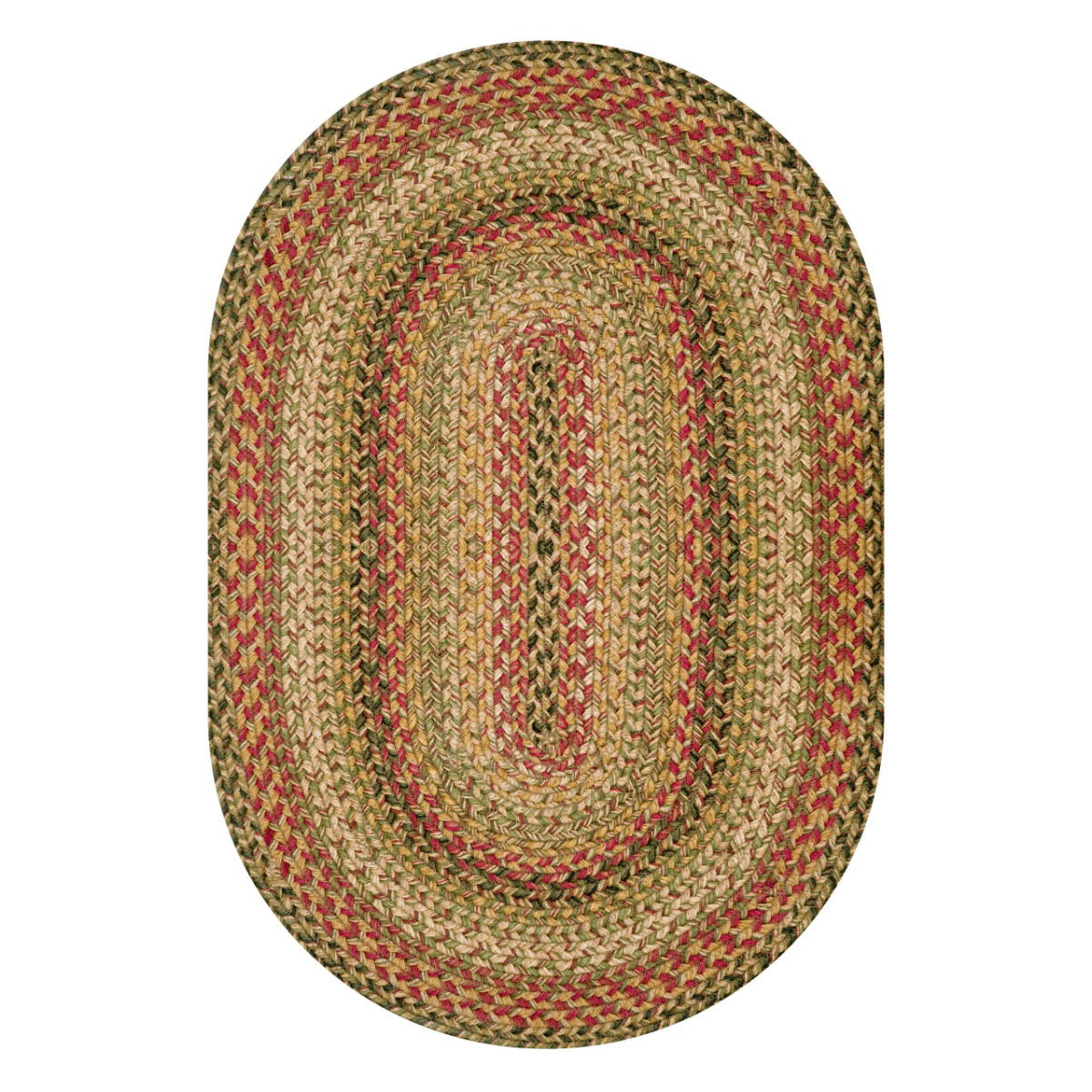 Kingston Multi Color Jute Braided Oval Rugs