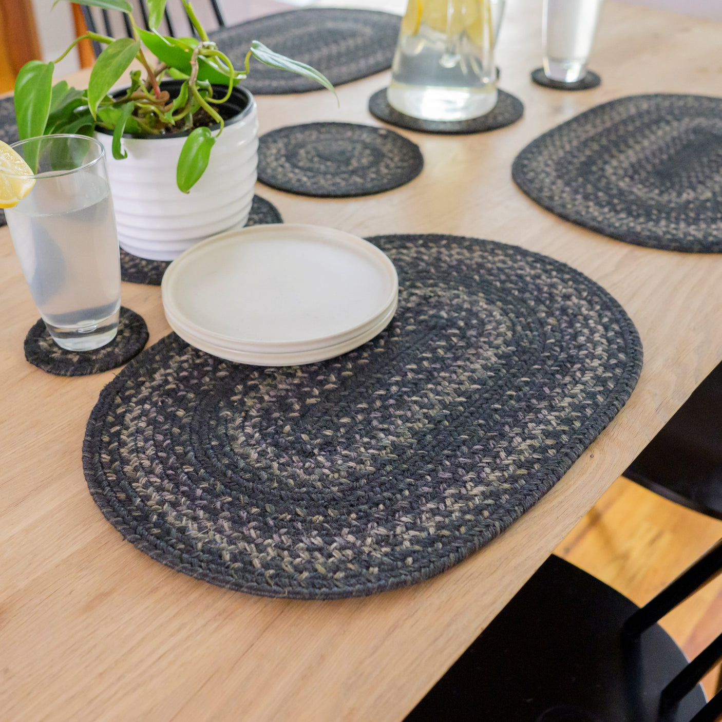 Jet Black Braided Accessories