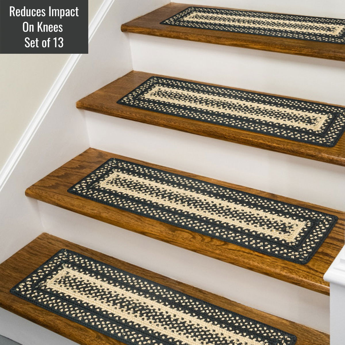 Best Black Braided Accessories for runner stair treads