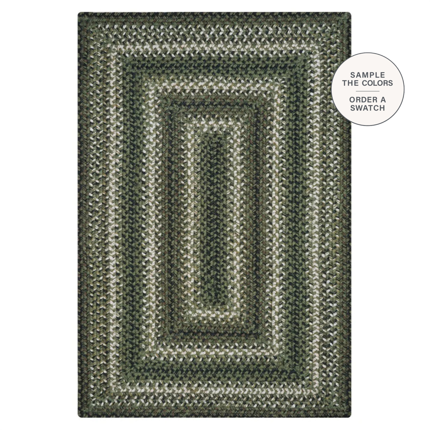 Pinecone Green Jute Braided Rugs