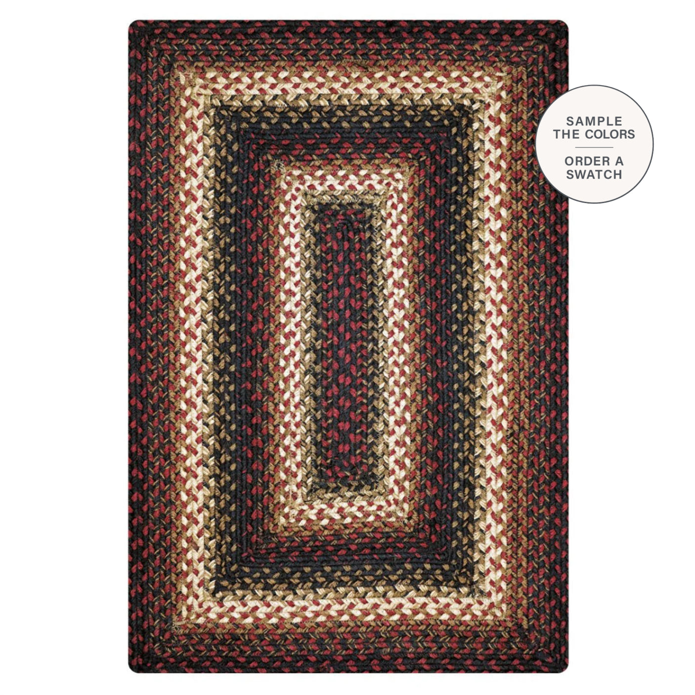 Prescott Black Braided Jute Rug