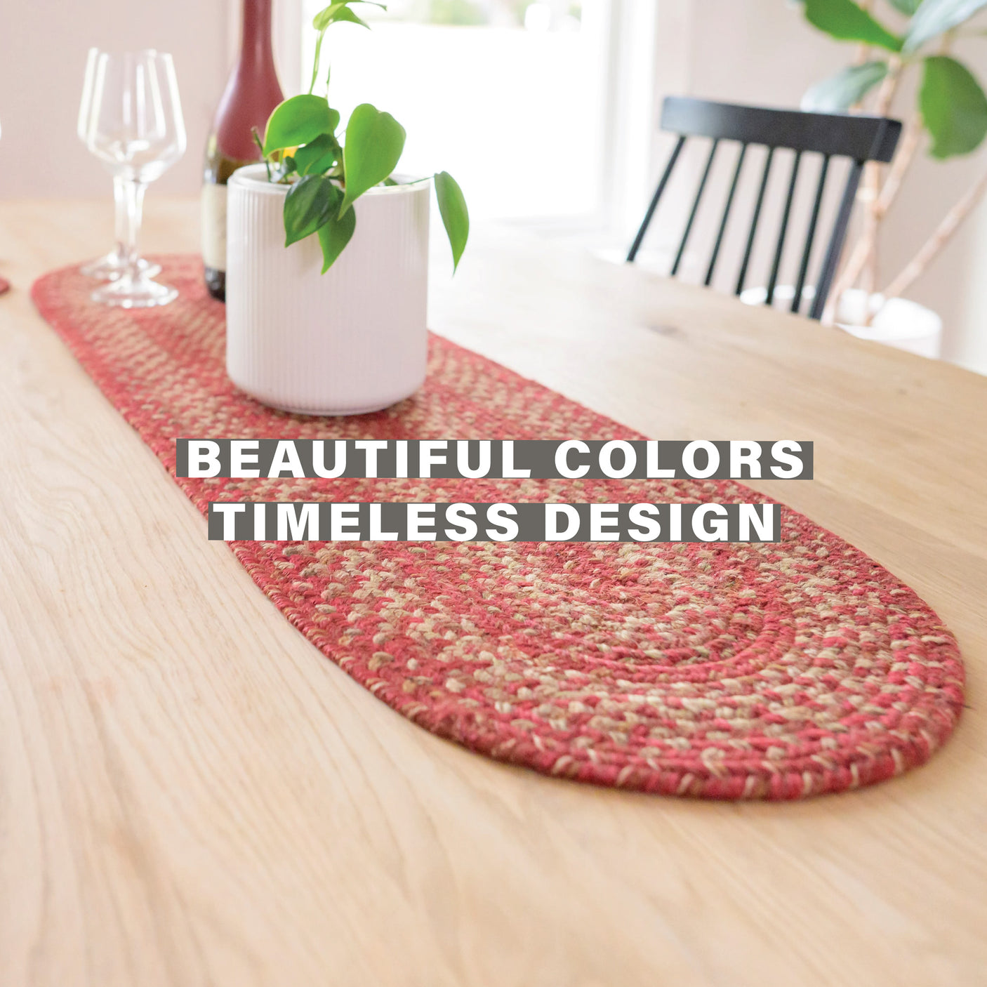 Apple Pie Red Jute Braided Accessories