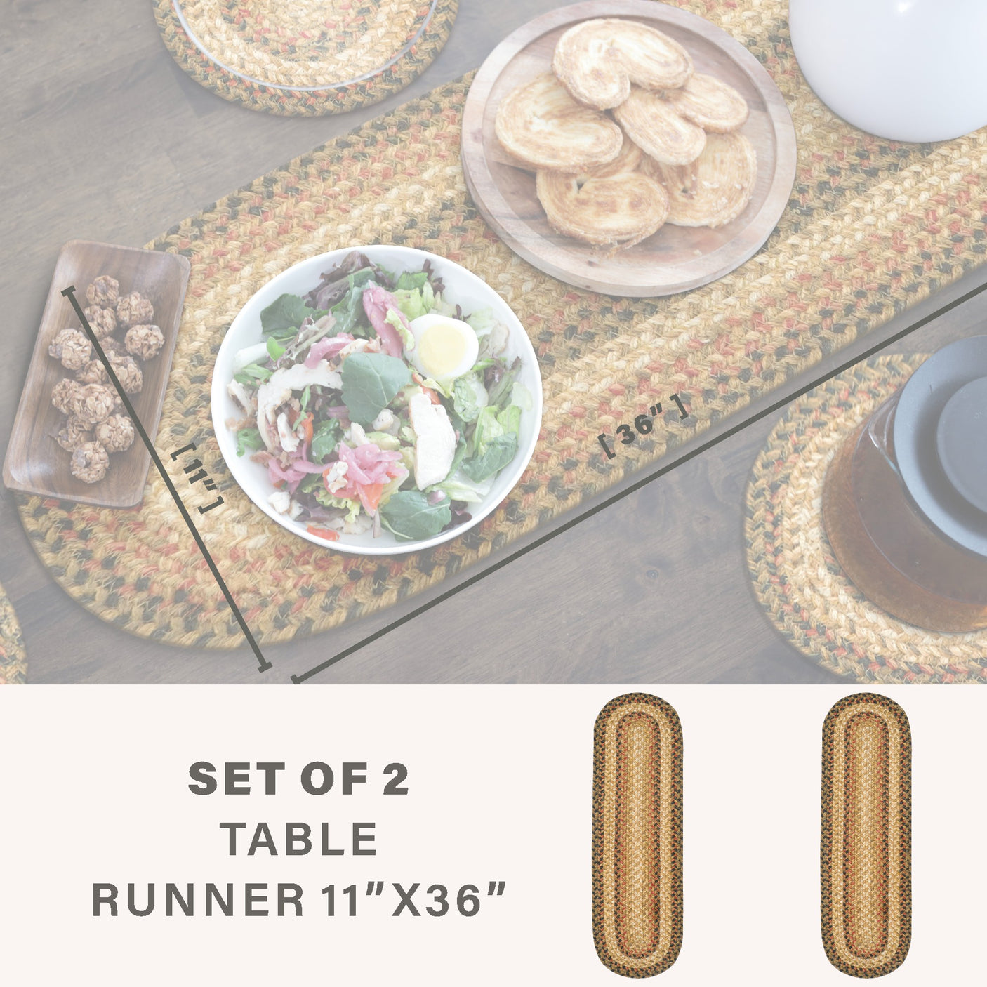 Russett Brown Braided Accessories