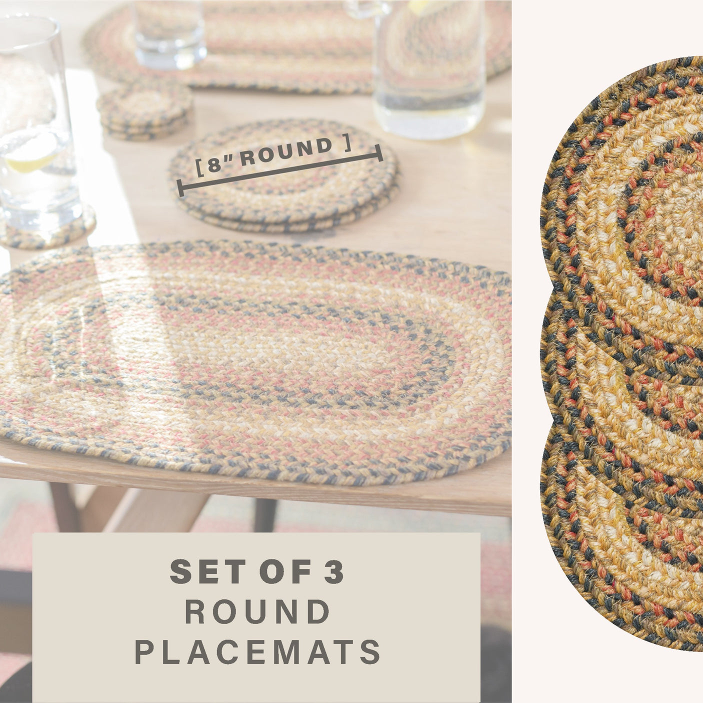 Russett Brown Braided Accessories