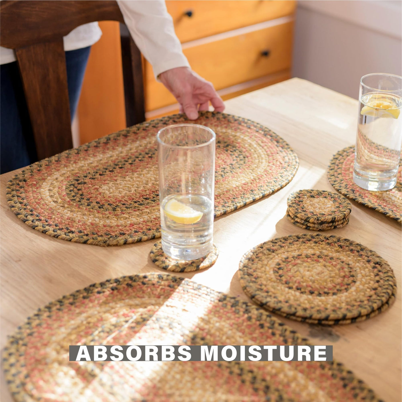 Russett Brown Braided Accessories