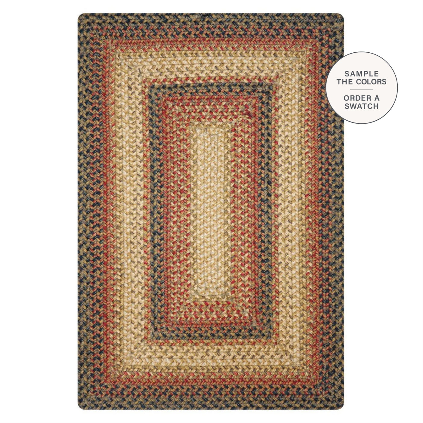 Russett Jute Brown Braided Rug
