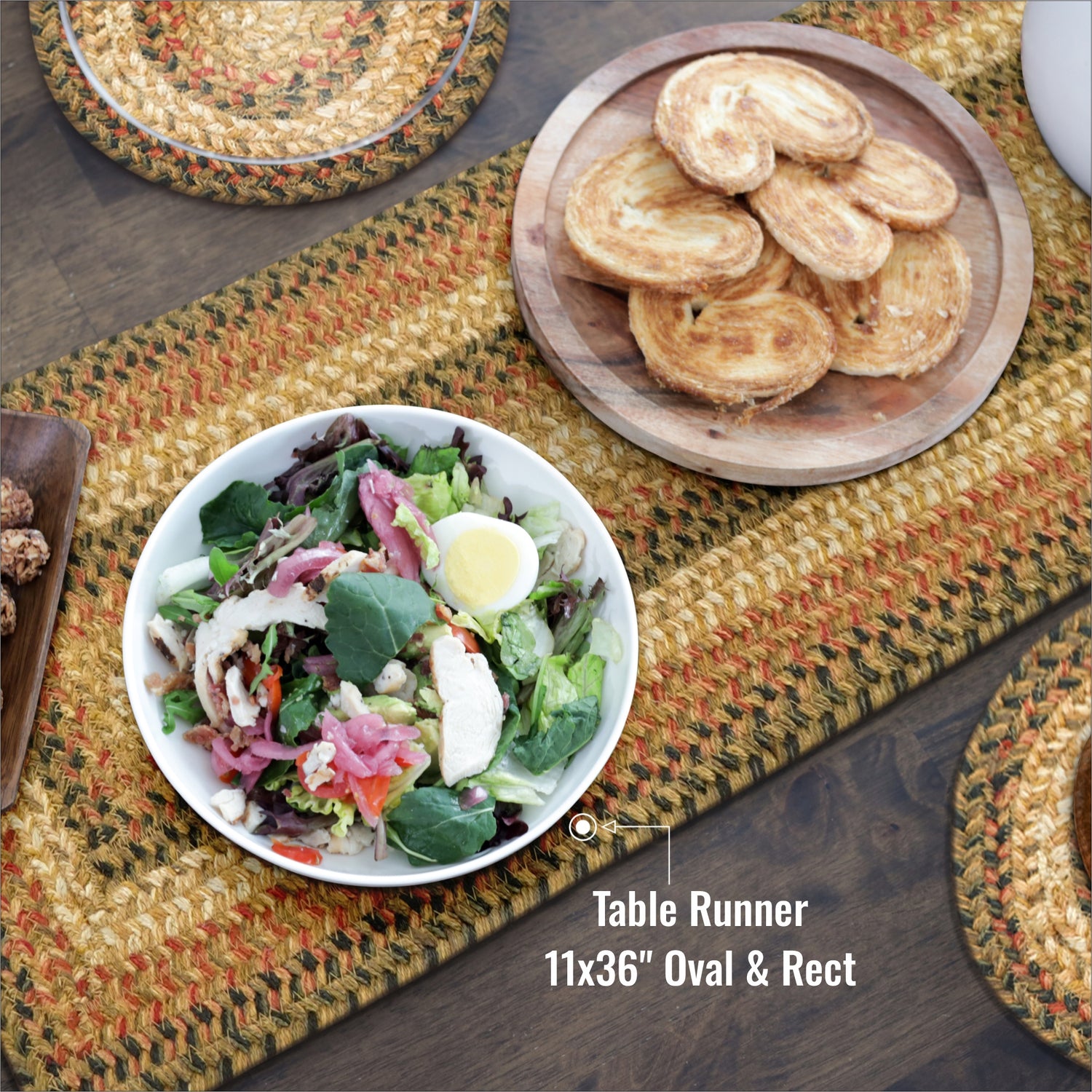 Russett Brown Braided Accessories