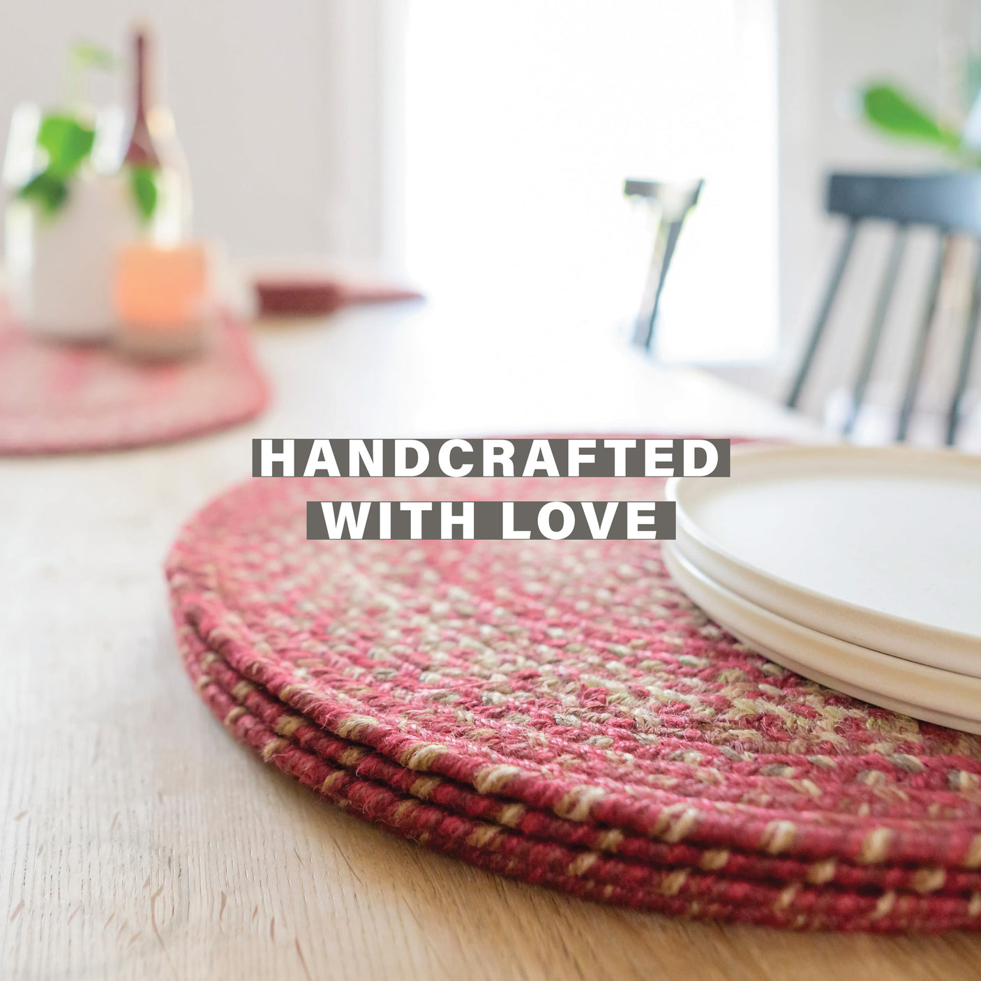 Apple Pie Red Jute Braided Accessories