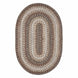 Wildwood Brown Ultra Durable Braided Oval Rugs In Set