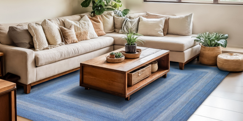 Elevate Your Home Decor with Our Top Blue Braided Rugs - A Homespice Guide