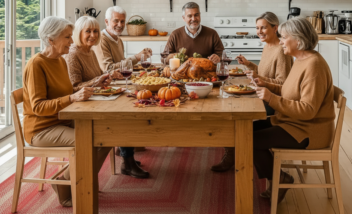 Thanksgiving with Braided Rugs